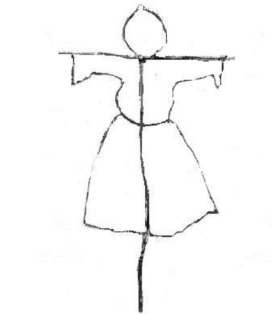 Рисование чучела Масленицы