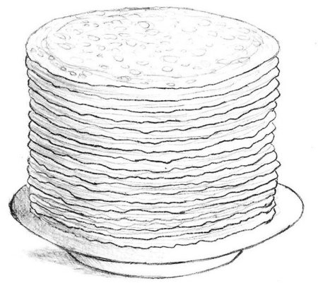 Рисунок блинов