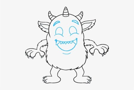 Нарисовать монстра карандашом поэтапно