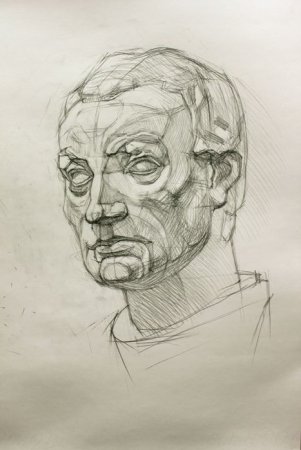 Гаттамелата голова Академический рисунок