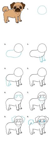 Уроки по рисованию собак