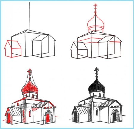 Храм карандашом