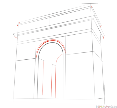Триумфальная арка карандашом