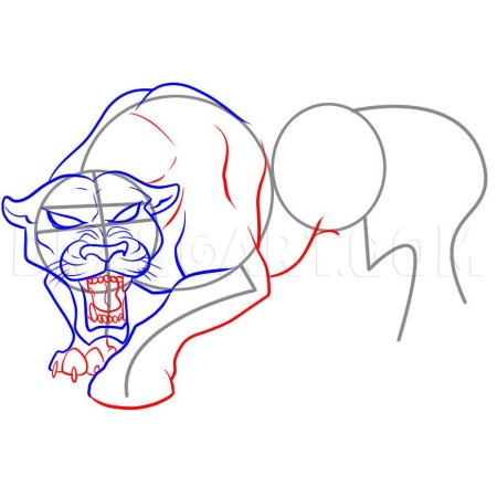 Розовая пантера рисунок для срисовки