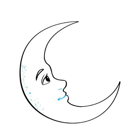 Нарисовать луну