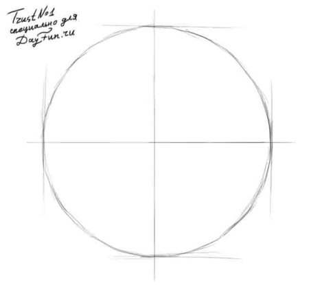 Поэтапный рисунок Луны