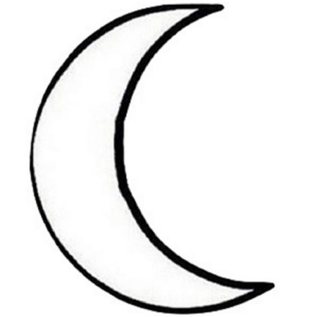 Луна трафарет