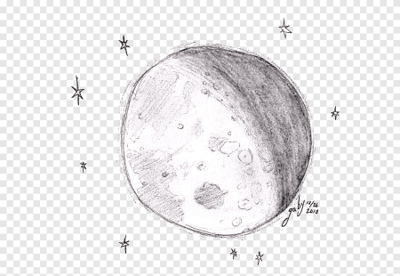 Как нарисовать луну