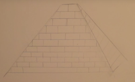 Тетраэдр карандашом