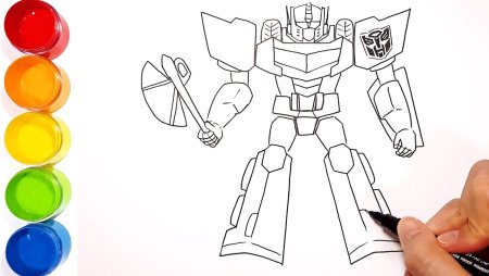How to draw Robot Optimus
