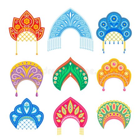 Орнамент для кокошника русского народного