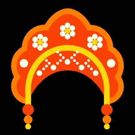 Кокошник вектор