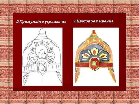 Кокошник рисунок из тесьмы