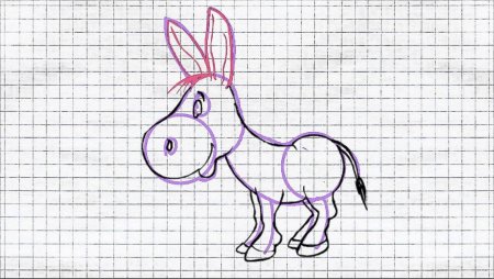 Рисуем ослика