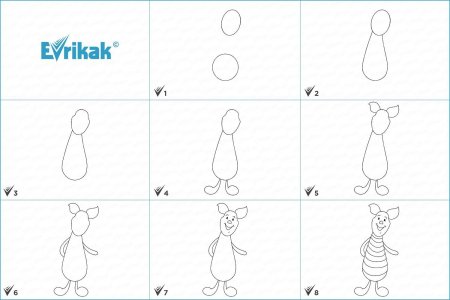 Рисование ослика поэтапно