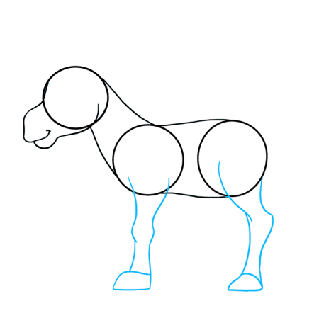 Ослик ИА поэтапно