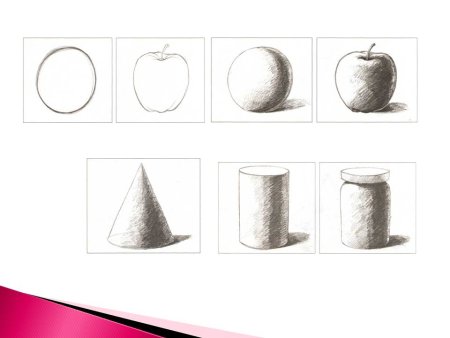 Рисование объемных предметов