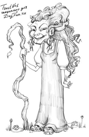 Как нарисовать бабаягу