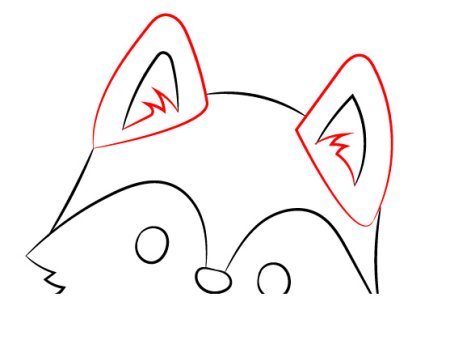 Схема рисования лисы для детей