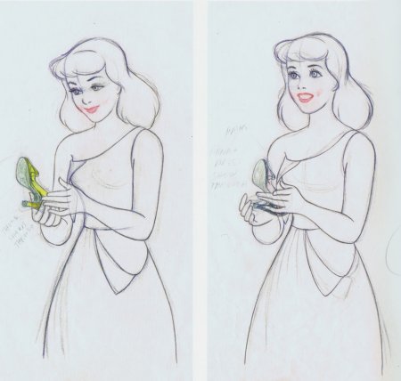 Золушка рисунок пошаго