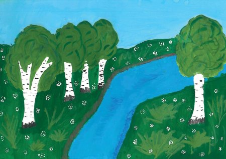 Красота воды рисунок