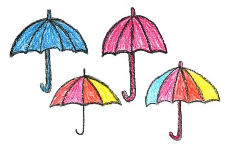 Рисование зонтик