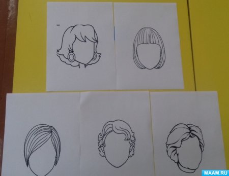 Рисование портрет мамы старшая группа