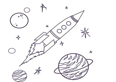 Ракета рисунок