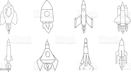 Ракета будущего рисунок карандашом