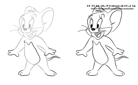 Том и Джерри карандашом