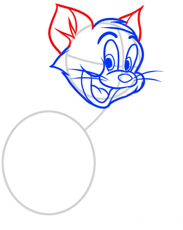 Рисуем Тома и Джерри поэтапно