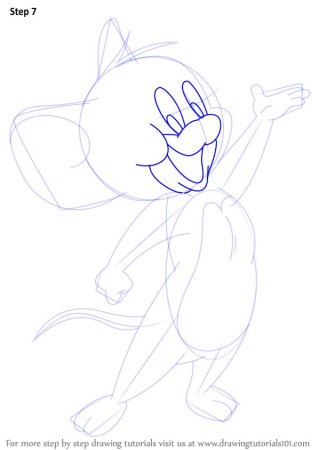 Поэтапное рисование Тома и Джерри