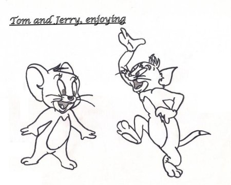 Лёгкие рисунки том и Джерри
