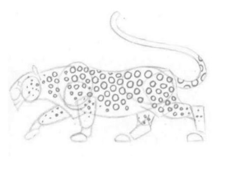 Как нарисовать леопарда простым карандашом поэтапно