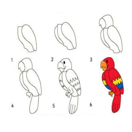 Последовательное рисование для детей