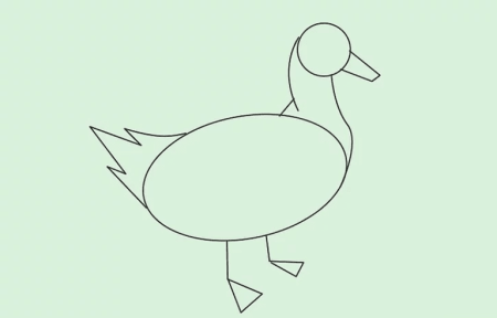 Нарисовать утку