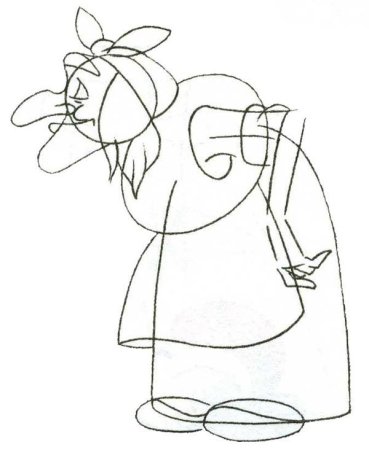 Нарисовать бабу Ягу