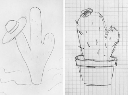 Рисование кактуса поэтапно