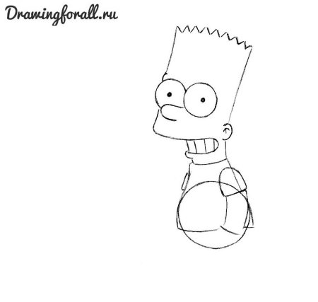Барт симпсон поэтапно