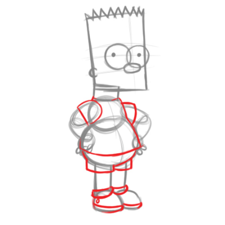 Барт нарисовать поэтапно