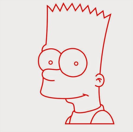 Барт симпсон рисунок голова
