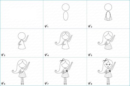 Алгоритм рисования человека для дошкольников