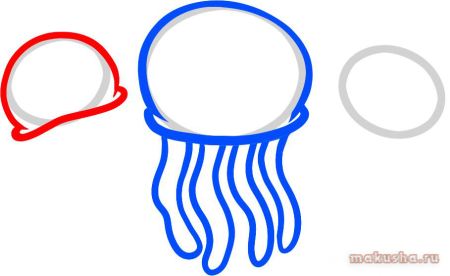 Рисунок медузы поэтапно (41 фото)