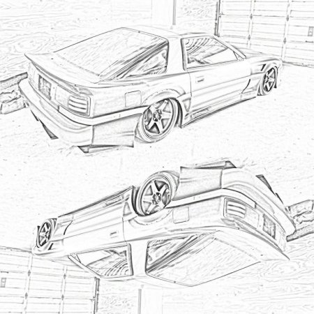 Toyota Supra mk4 чертеж