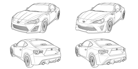Раскраска Toyota Supra a80