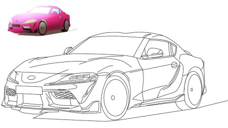 Toyota Supra a80 Blueprint