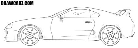 Раскраска Toyota Supra a80