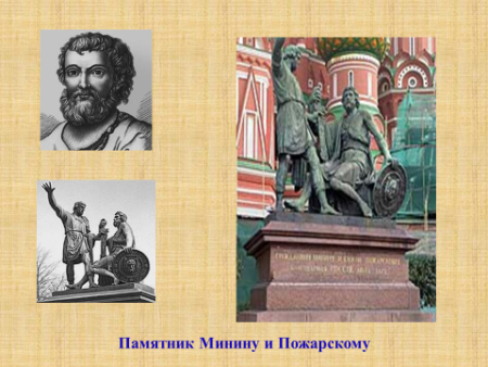 Рисунок Минин и Пожарский памятник в Москве