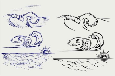 Волна эскиз