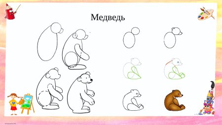 Алгоритм рисования для дошкольников